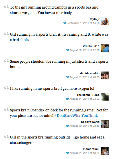 View "Running in a sports bra?" on Storify.