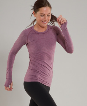 The Run: Swiftly Tech Long Sleeve is one of my personal running favorites for adding color to my outfit.