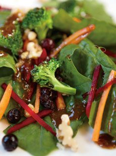Salad with Maple Balsamic Dressing. Photo by James Ramsay; Food Stylist: Susan Benson Cohen.