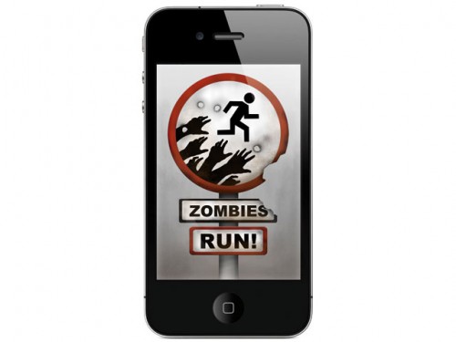 "Zombies, Run! immersive running game for the iPhone, iPod Touch, and Android."