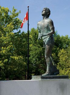 "The Terry Fox Monument  in Thunder Bay, Ont." Photo by Dennis MacDonald/Alamy/AllCanadaPhotos.com