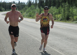 Yukon MP Ryan Leef (right), with local ultrarunner Greg McHale. Photo: Facebook.