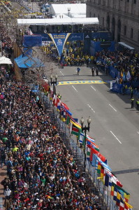 The 2013 Boston Marathon finish line. Photo: Aaron Tang.
