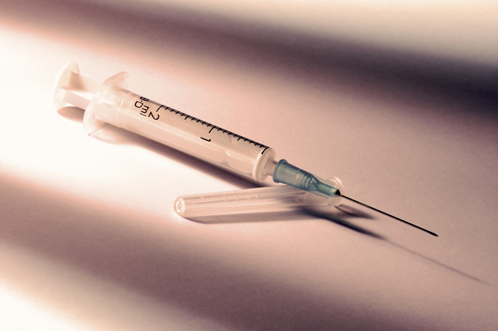 PED syringe needle steroid