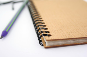 A notebook: the original way to track your fitness.