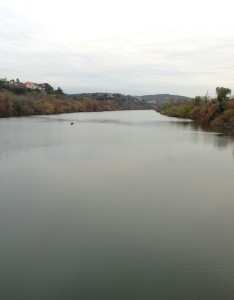 view from the running trail by my hotel in Austin