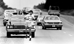 Terry Fox in the Marathon of Hope