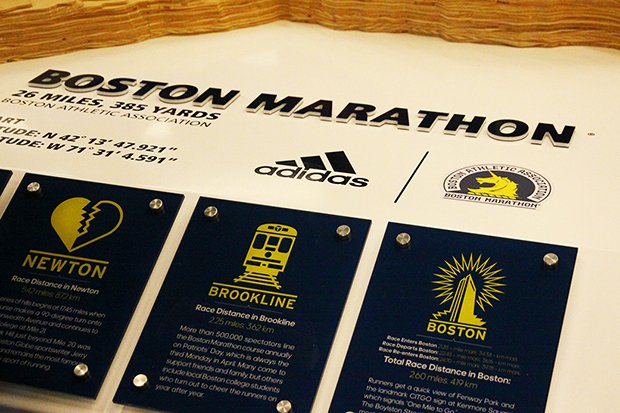 Boston marathon contour map