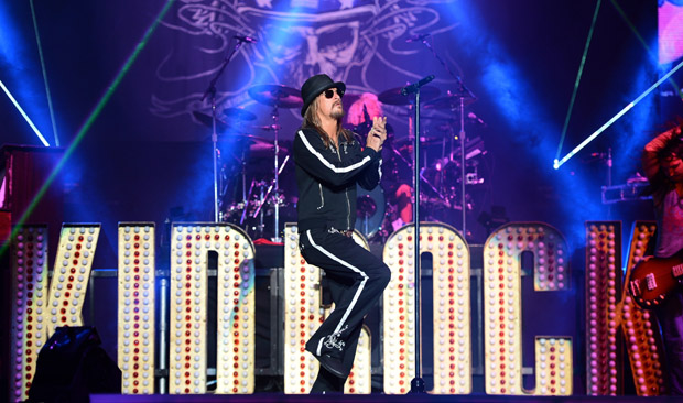 LAS VEGAS, NV - MAY 18:  Recording artist Kid Rock performs during Tiger Jam 2013 at the Mandalay Bay Events Center on May 18, 2013 in Las Vegas, Nevada.  (Photo by Ethan Miller/Getty Images)