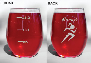 running wine glasses