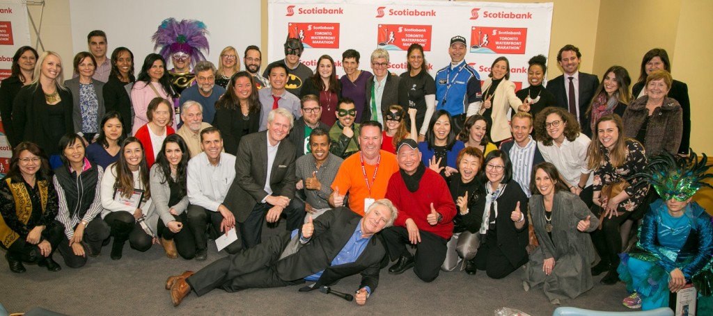Recipients of the 2015 Scotiabank Charity Challenge Awards for the Scotiabank Toronto Waterfront Marathon. (Photo: Inge Johnson)
