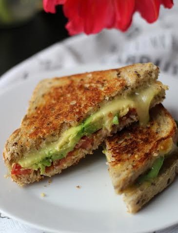 Grilled cheese avocado