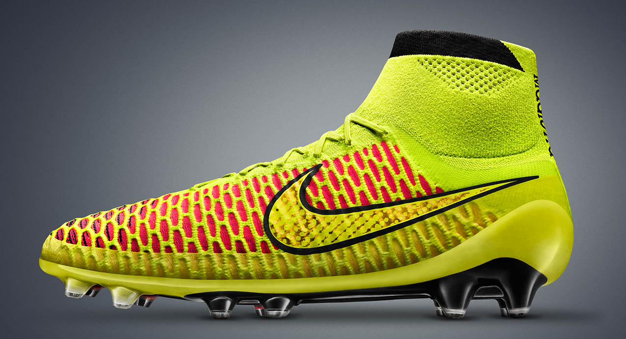 Nike Magista, their soccer cleat that the company debuted at the 2014 World Cup, which led Nike's designers to consider a similar upper for runners.