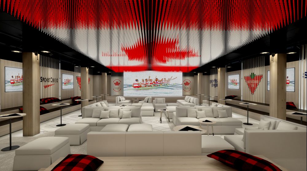 Canada Olympic House lounge
