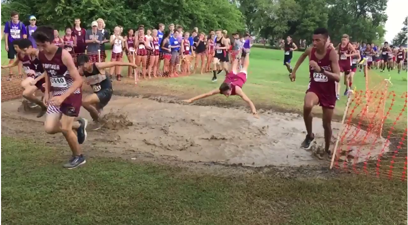 Cross-country wipeout