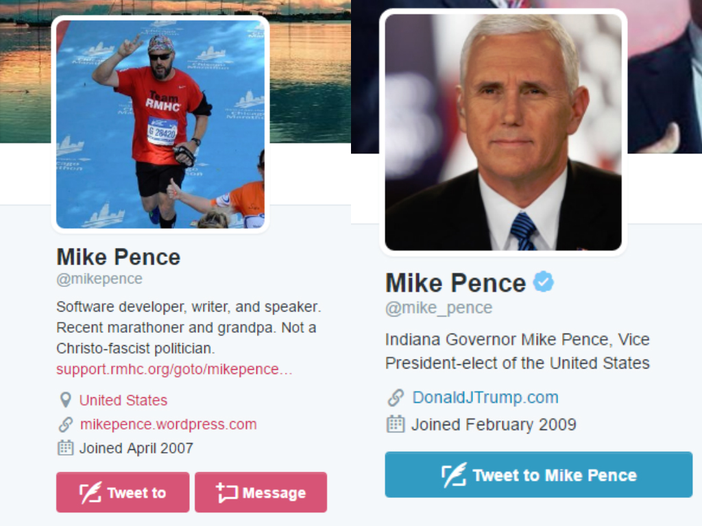 mike pence twitter banner