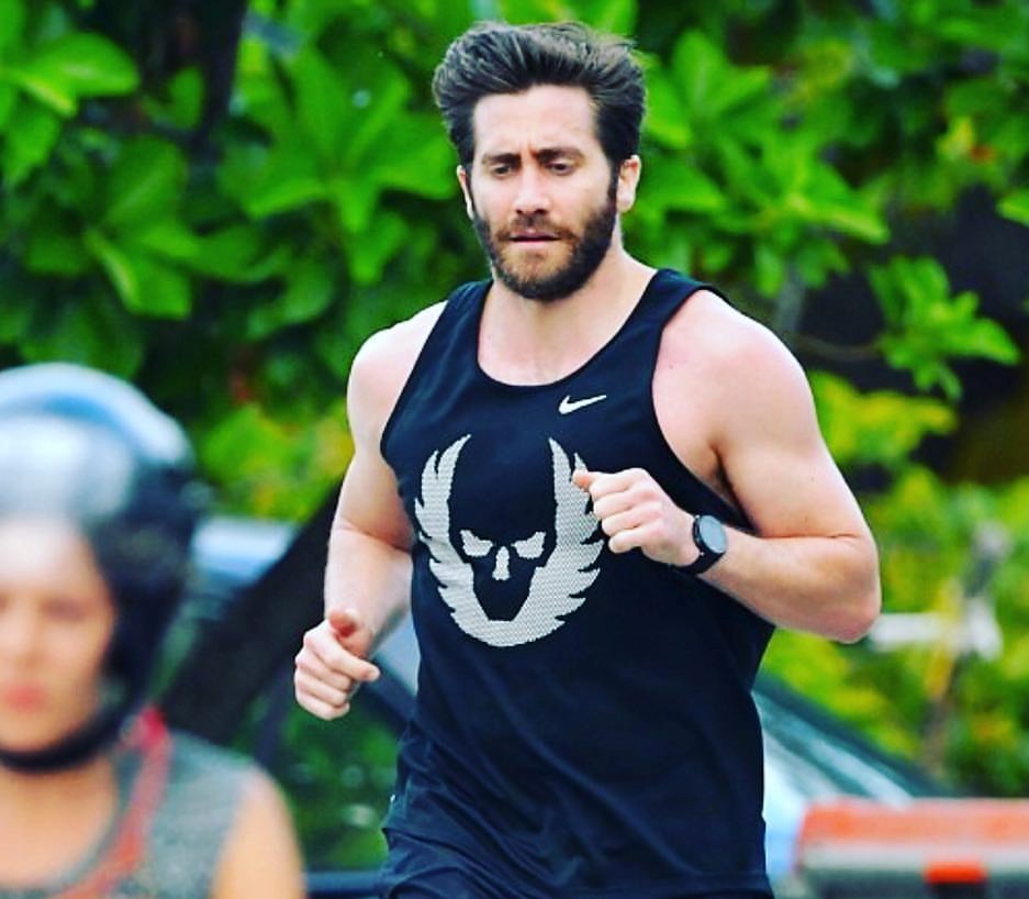 Jake Gyllenhaal spotted running in a Nike Oregon Project singlet