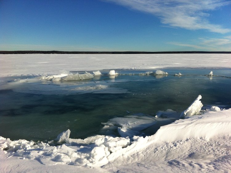 This run on water is a Canadian winter adventure like you've never seen ...