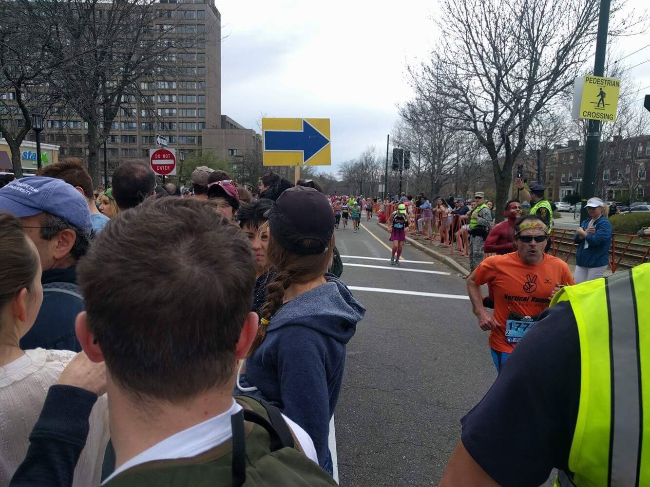 Boston Marathon Street Crossing