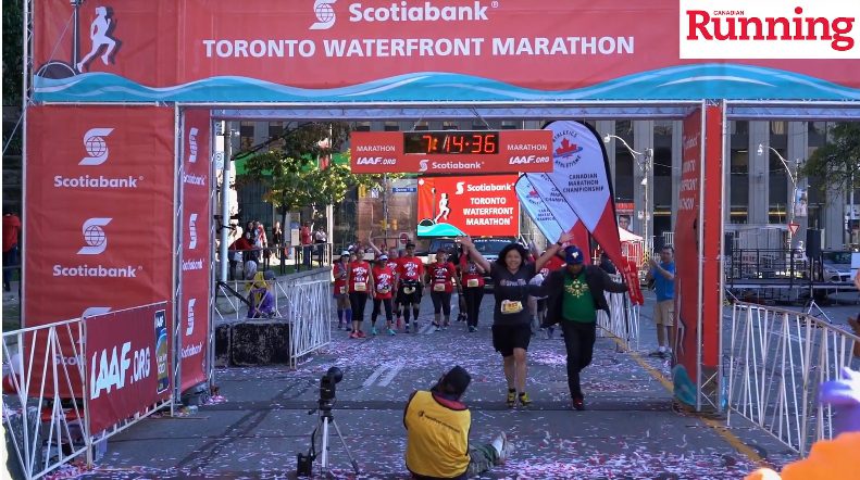 Toronto Waterfront Marathon Final Finisher