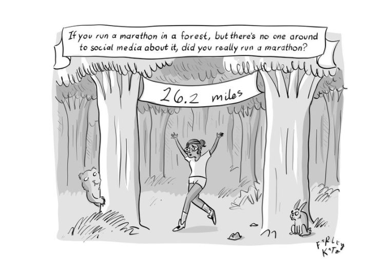The New Yorker daily cartoon makes fun of runners...and it's spot on -  Canadian Running Magazine