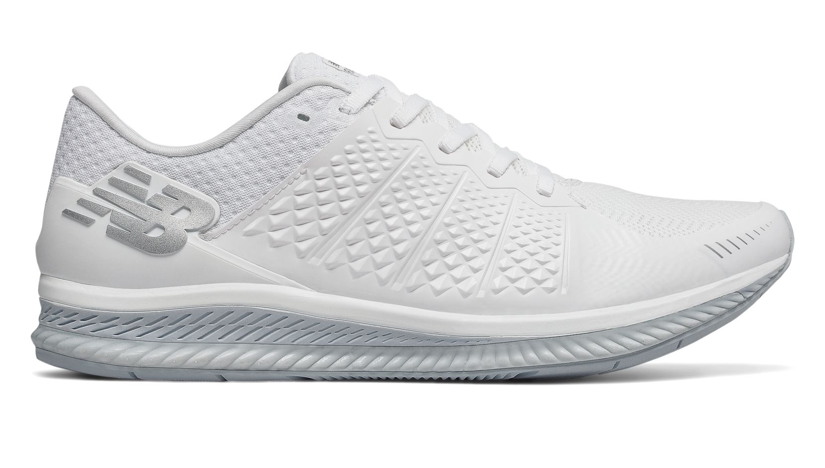 All-white running shoes, like your dad 