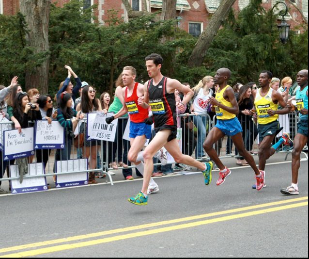 Rob Watson at Boston Marathon