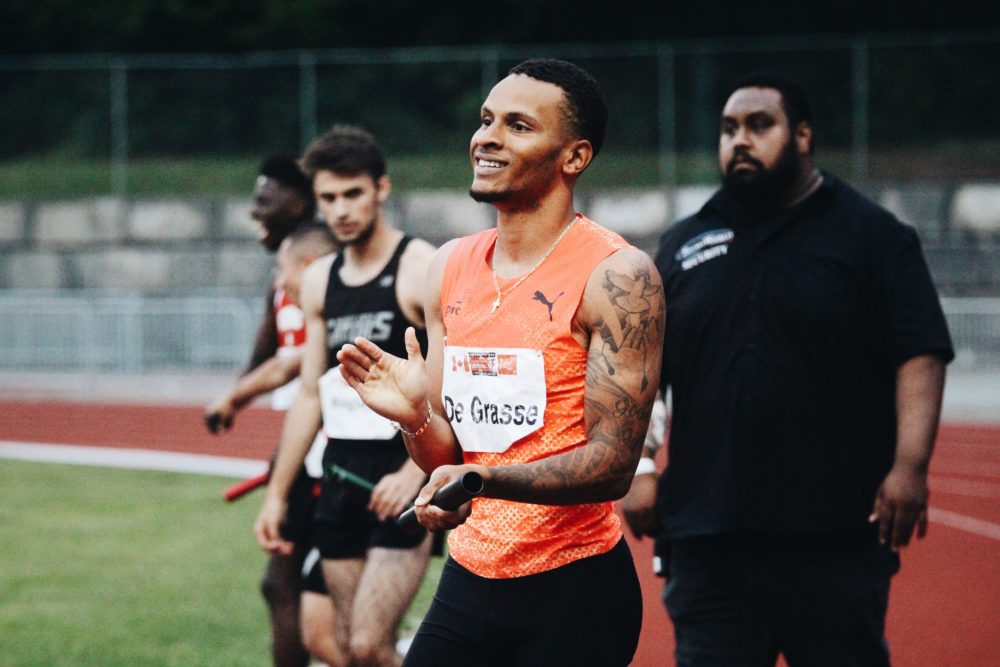 Andre De Grasse Takes The Gold In 19 62 Another Canadian Record In The 200m Canadian Running Magazine