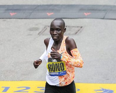 Filome Rono at the Boston Marathon