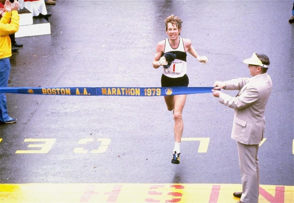 Bill Rodgers, American runner wins Boston for the 4th time