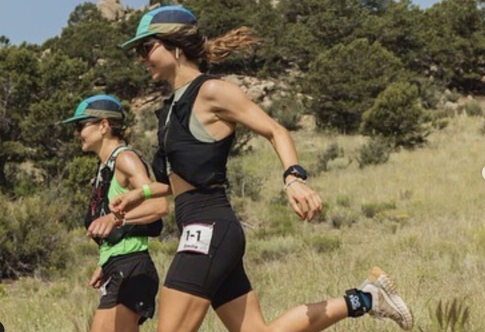 Emilie Mann and Arden Young at Transrockies Run in Colorado, 2022