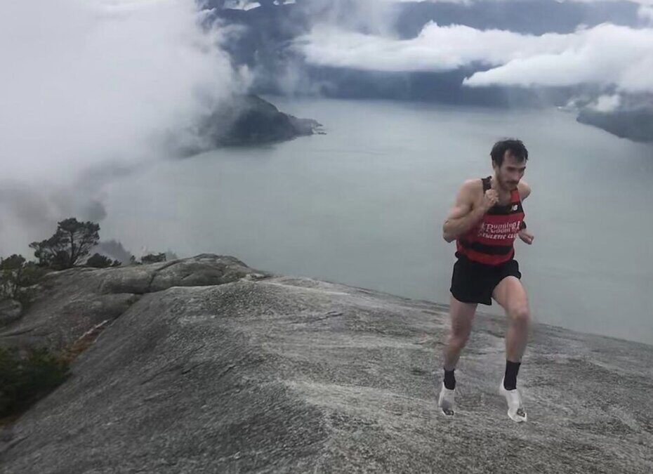 Alexandre Ricard Team Canada running Squamish Chief
