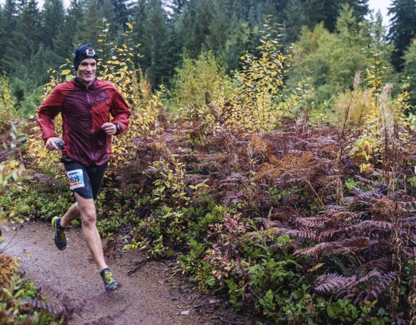 Nick Elson running in Squamish