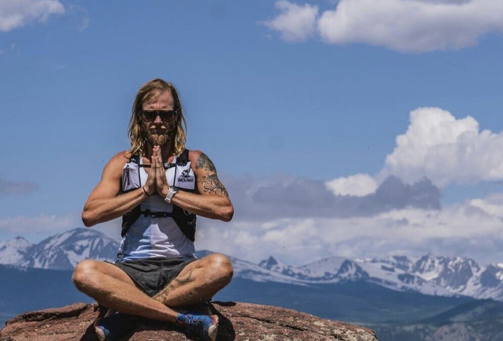 ultrarunner Timothy Olson meditating