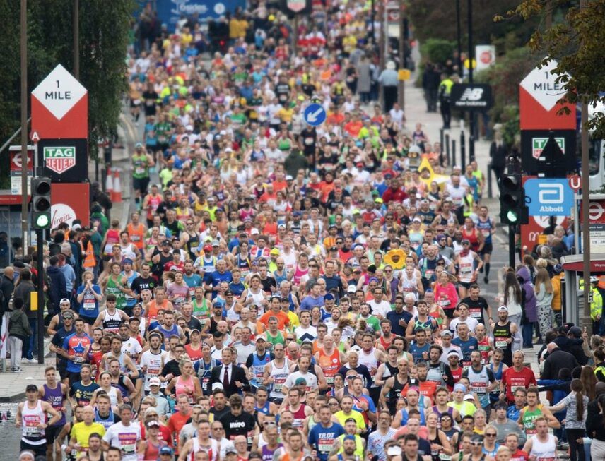 London Marathon start 2022
