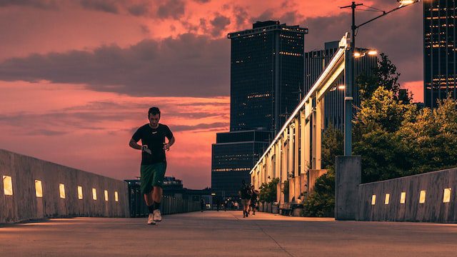 Runner at dawn