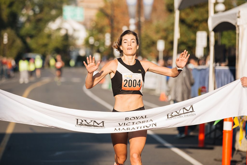 Sally Crowther, half marathon winner RVM 2022