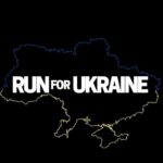 run for ukraine map logo