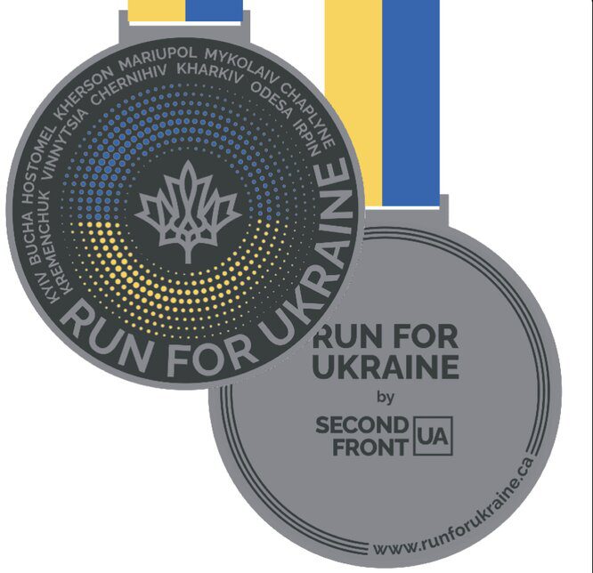 run for ukraine medals