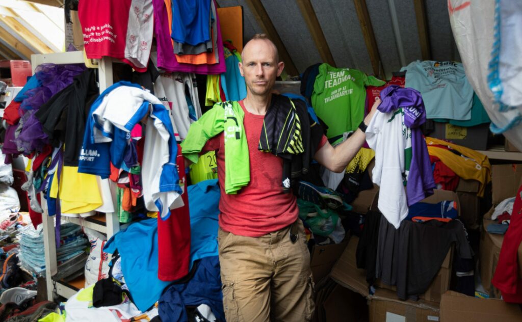 Damian Hall and too many clothes