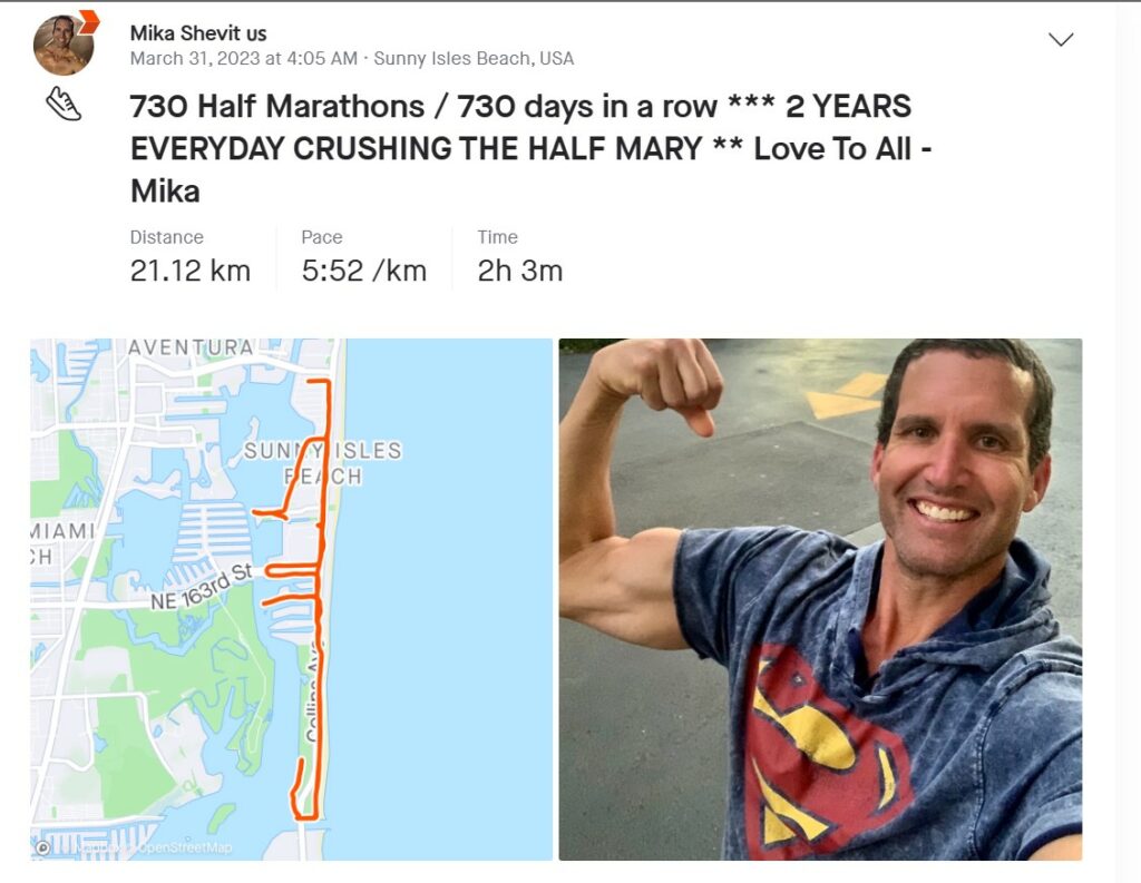 half marathon streak