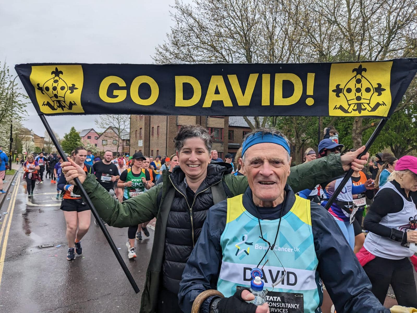 Mr Leonard completes his first ever London Marathon for charity