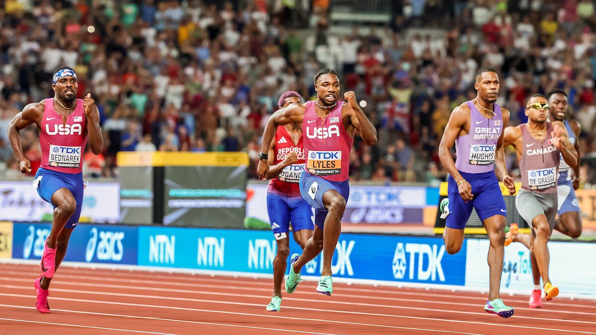 Noah Lyles first athlete since Usain Bolt to win sprint double