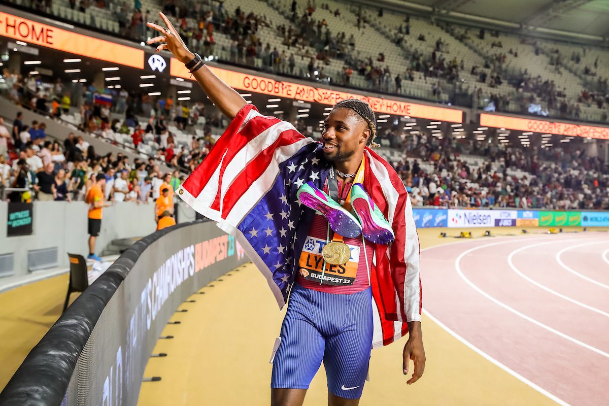 World champion Noah Lyles wins award for finest U.S. observe and area athlete for third time