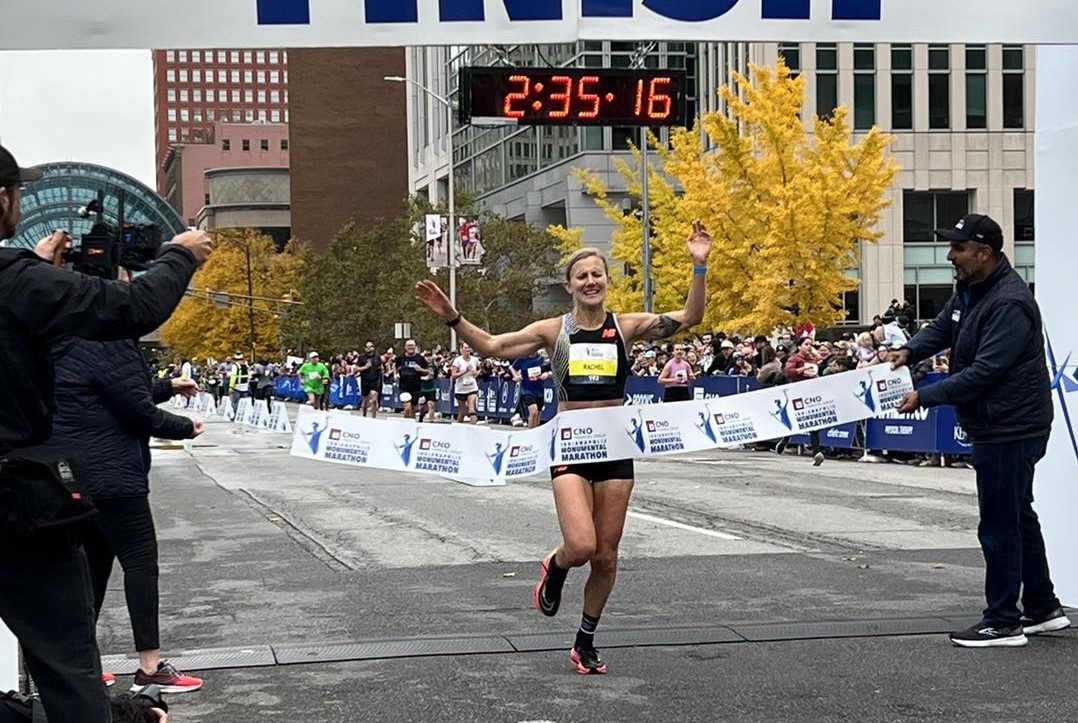 Rachel Hannah breaks course file at Indianapolis Marathon