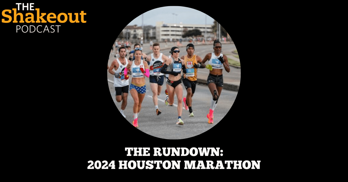 Lanni Marchant races in the 2024 Houston Marathon