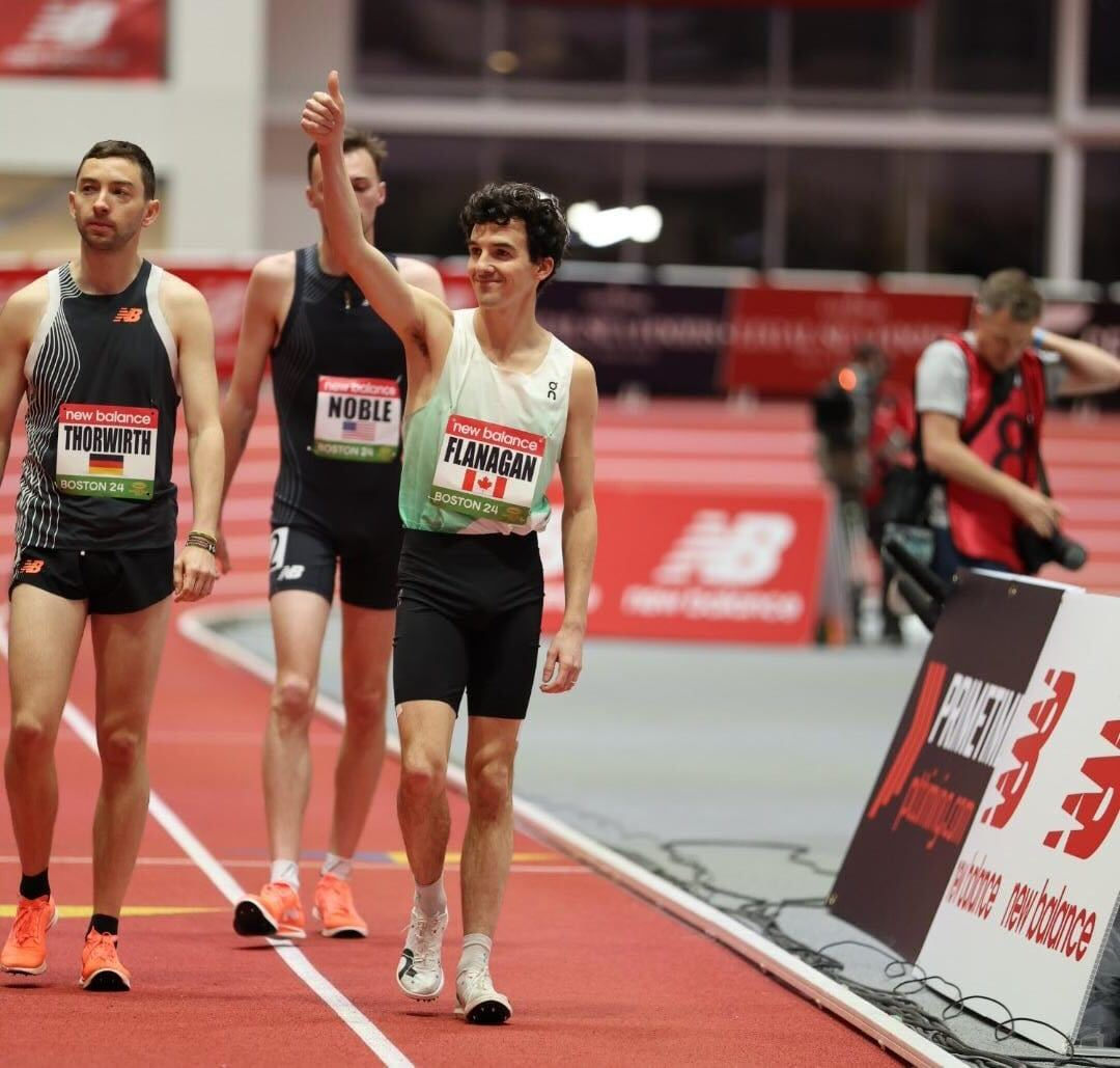 Marco Arop smashes Canadian indoor 1,000m record at New Balance Grand