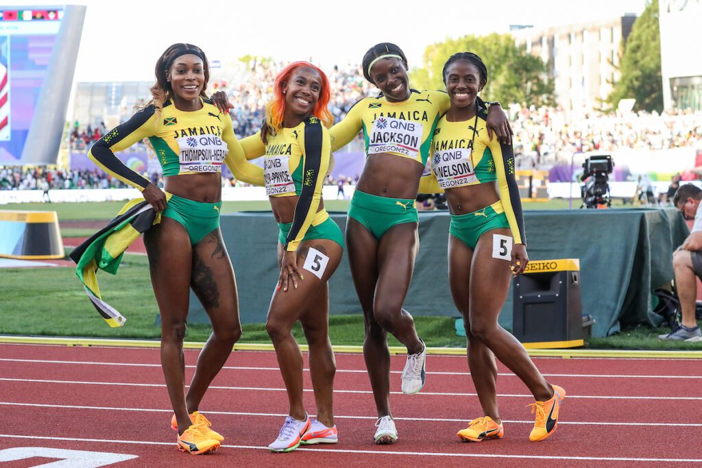Jamaica 4x100m relay team Eugene