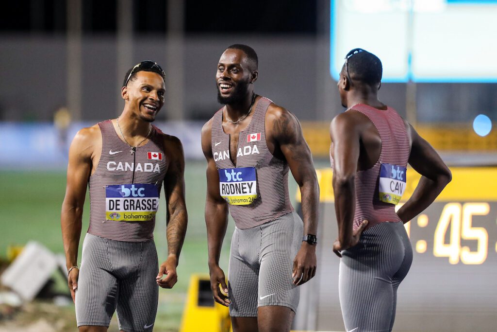 Canada 4x100m team World Athletics Relays
