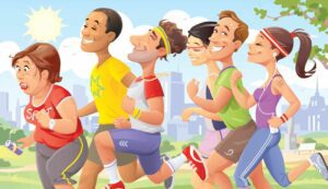 runners cartoon